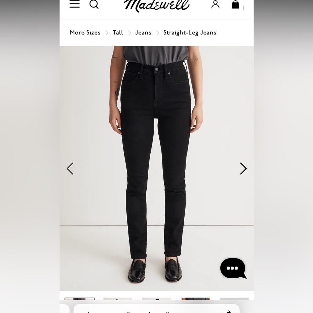 Madewell Tall Stovepipe Jeans